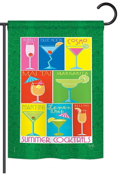 Summer Drinks Garden Flag