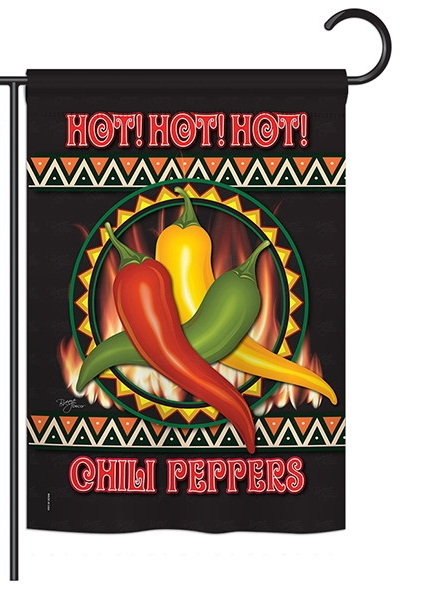 Chili Peppers Garden Flag