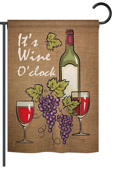 It\'s Wine Garden Flag