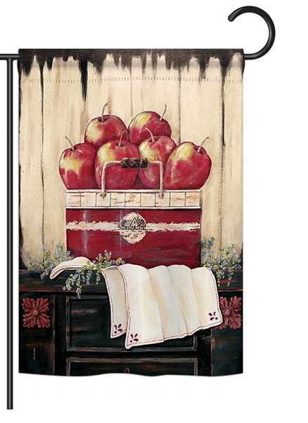 Ruby Red Country Apple Garden Flag