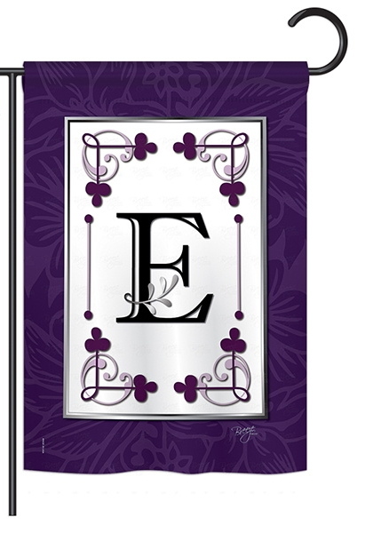 Classic E Monogram Garden Flag