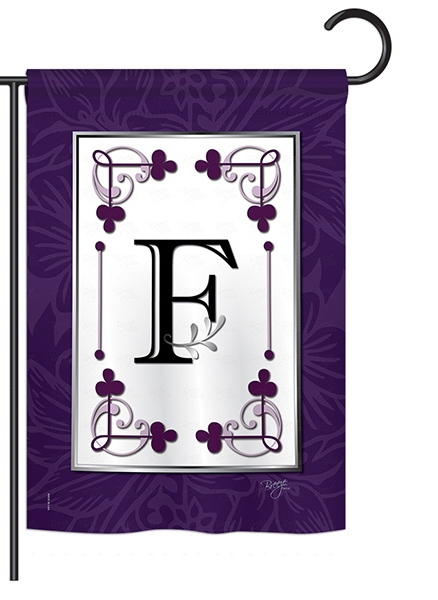 Classic F Monogram Garden Flag