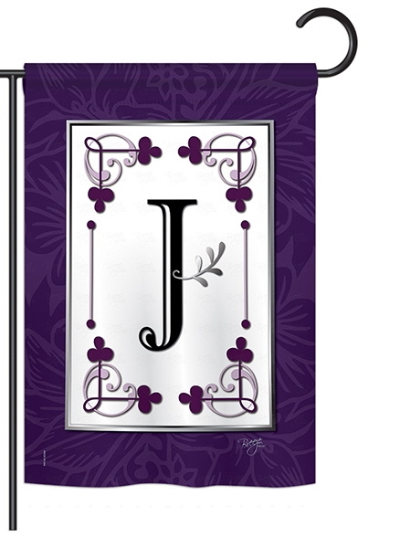 Classic J Monogram Garden Flag