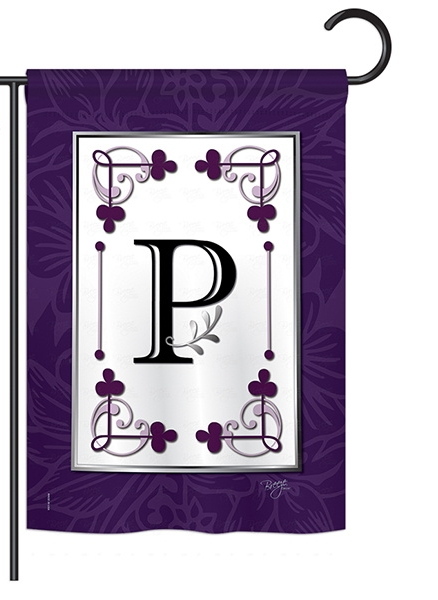 Classic P Monogram Garden Flag