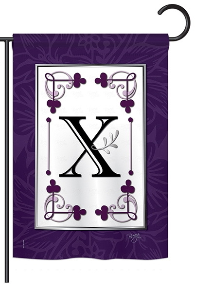 Classic X Monogram Garden Flag