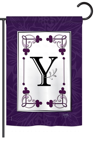 Classic Y Monogram Garden Flag