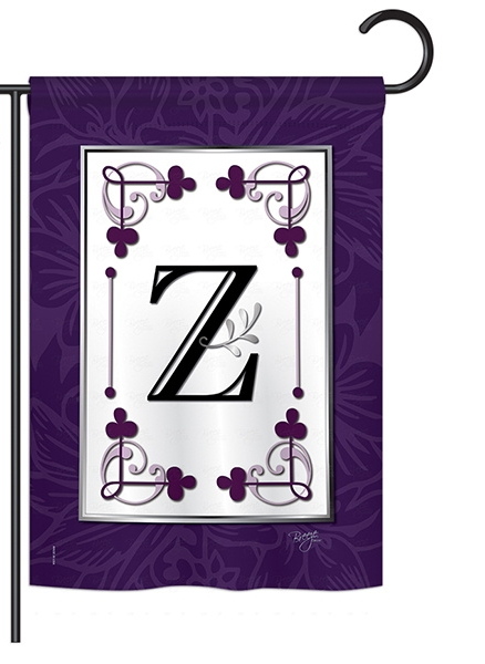 Classic Z Monogram Garden Flag