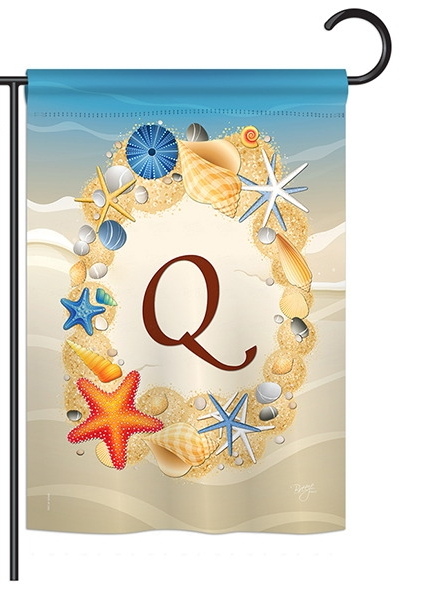 Summer Q Monogram Garden Flag