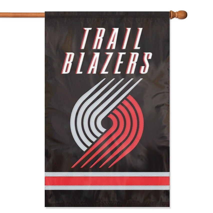 Portland Trailblazers Applique Banner Flag 44 X 28 More Garden