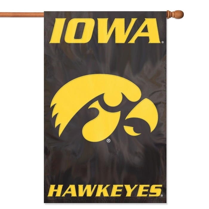 Iowa Hawkeyes Applique Banner Flag 44\