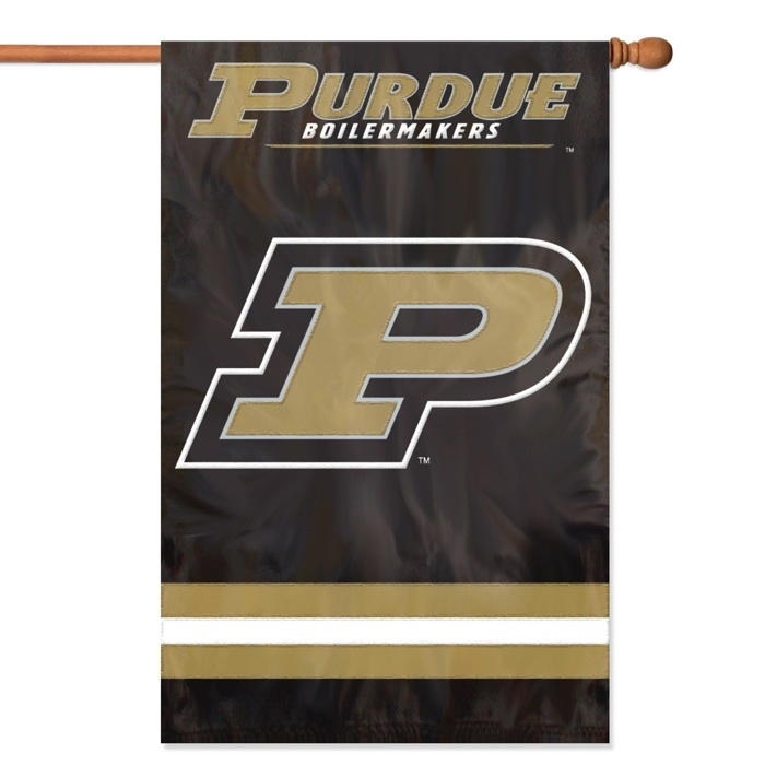 Purdue Boilermakers Applique Banner Flag 44" x 28"