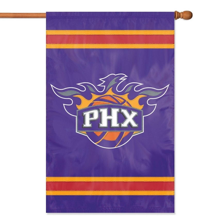 Phoenix Suns Applique Banner Flag 44" x 28" & more garden flags at