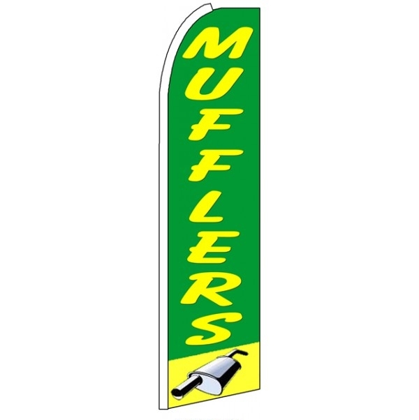 Mufflers Feather Flag 2.5' x 11'