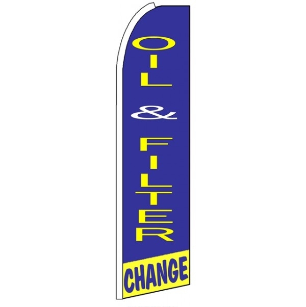 Oil & Filter Change Feather Flag 3' x 11.5'