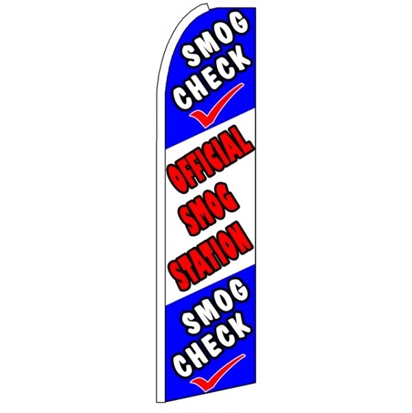 Smog Check Station Feather Flag 3\' x 11.5\'