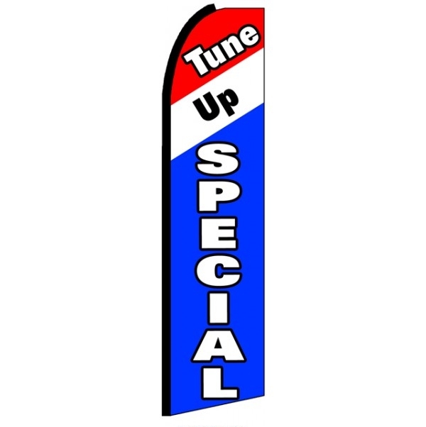 Tune Up Speical Feather Flag 3' x 11.5'