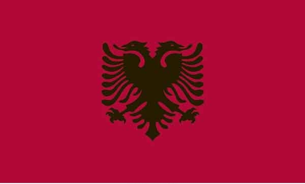 5' x 8' Albania High Wind, US Made Flag