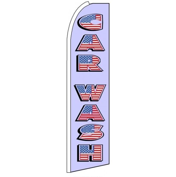 Car Wash (USA) Feather Flag 3' x 11.5'