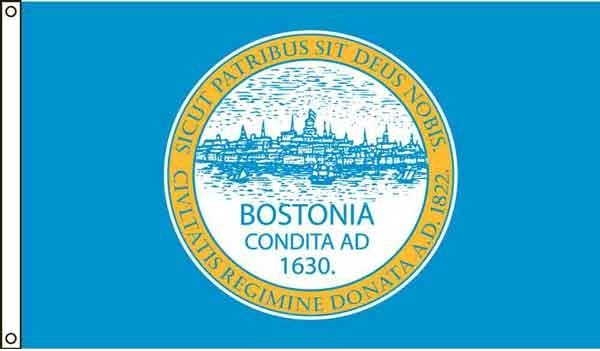 3\' x 5\' Boston City High Wind, US Made Flag