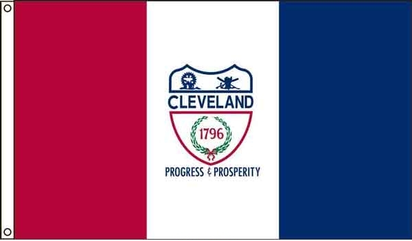 3\' x 5\' Cleveland City High Wind, US Made Flag