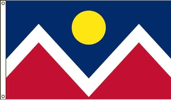 6\' x 10\' Denver City High Wind, US Made Flag