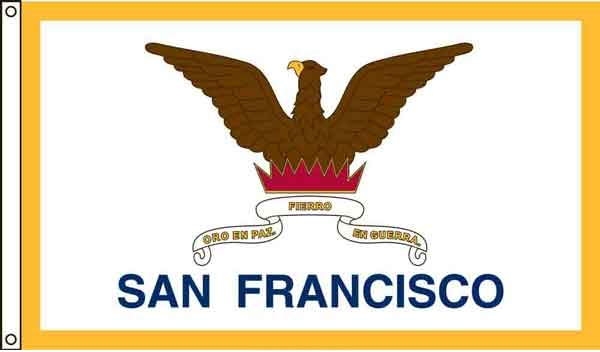 2\' x 3\' San Francisco City High Wind, US Made Flag