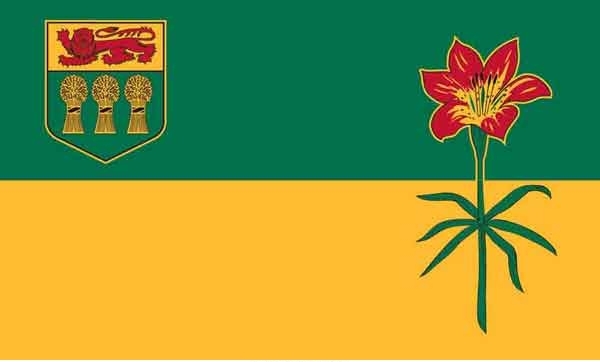 3\' x 5\' Saskatchewan High Wind, US Made Flag