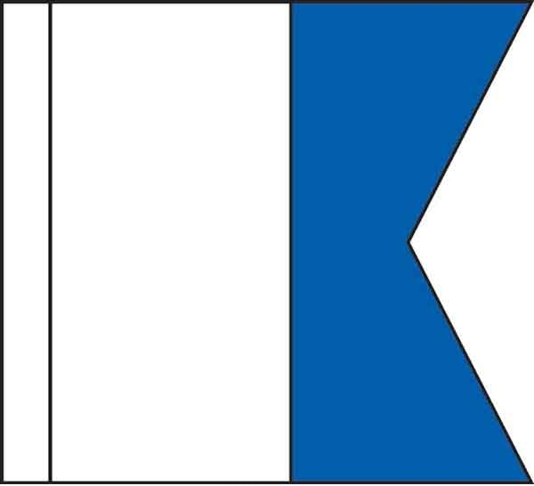 High Wind, US made Code Flag Size No. 7 - A