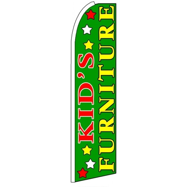 Kid's Furniture (Sideways) Feather Flag 3' x 11.5'