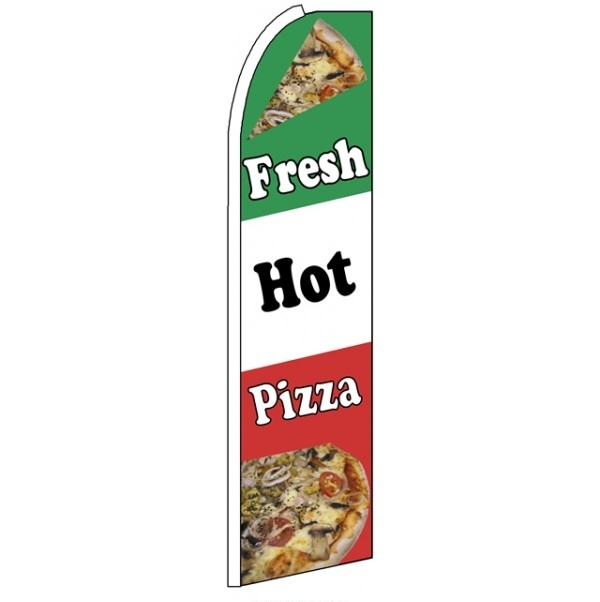 Pizza Feather Flag 3\' x 11.5\'