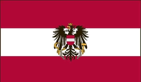 3\' x 5\' Austria w/ Eagle High Wind, US Made Flag