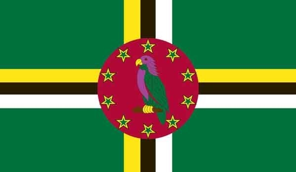 3' x 5' Dominica High Wind, US Made Flag