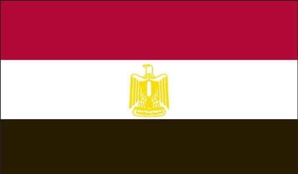 4' x 6' Egypt High Wind, US Made Flag