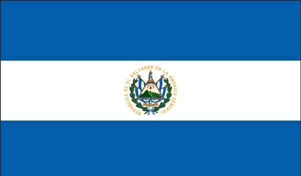 3' x 5' El Salvador High Wind, US Made Flag