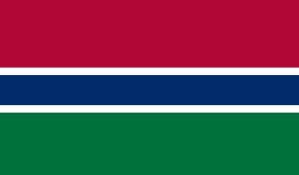 4' x 6' Gambia High Wind, US Made Flag