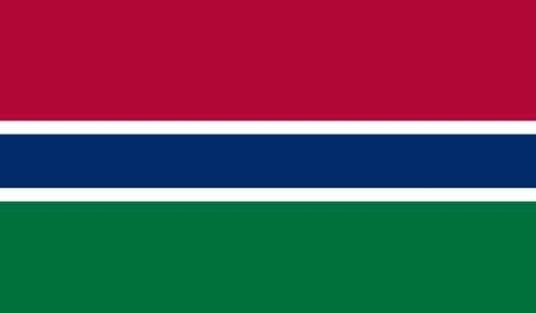 5' x 8' Gambia High Wind, US Made Flag