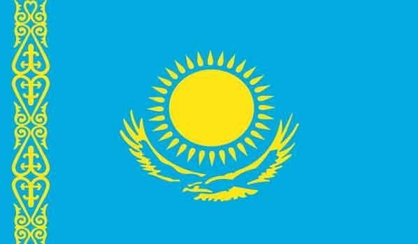 3' x 5' Kazakhstan High Wind, US Made Flag