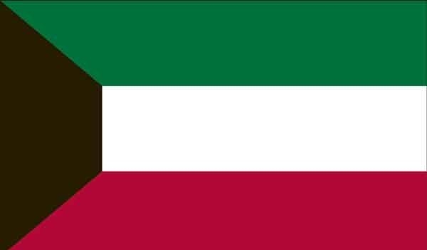 2' x 3' Kuwait High Wind, US Made Flag