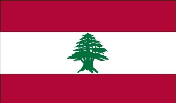 4' x 6' Lebanon High Wind, US Made Flag