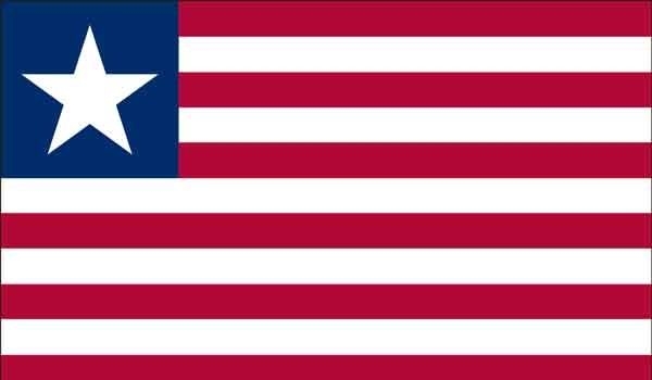 2' x 3' Liberia High Wind, US Made Flag