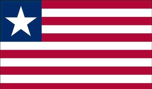 4' x 6' Liberia High Wind, US Made Flag