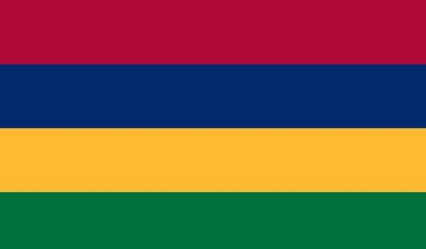 4' x 6' Mauritius High Wind, US Made Flag