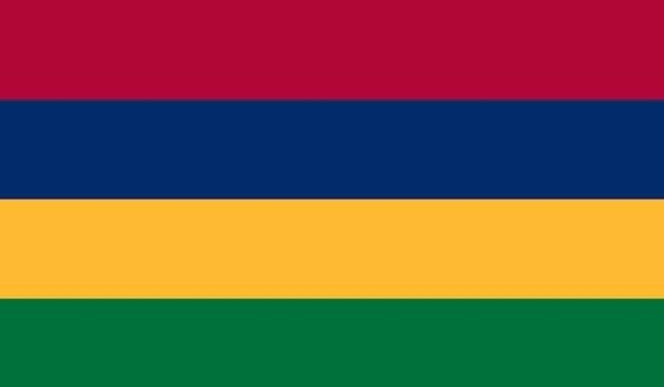 5' x 8' Mauritius High Wind, US Made Flag