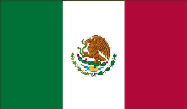 4' x 6' Mexico High Wind, US Made Flag