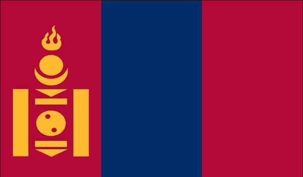 3' x 5' Mongolia High Wind, US Made Flag