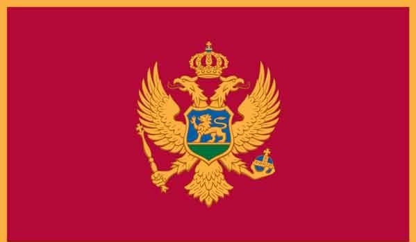 2' x 3' Montenegro High Wind, US Made Flag