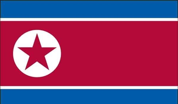 3' x 5' North Korea High Wind, US Made Flag