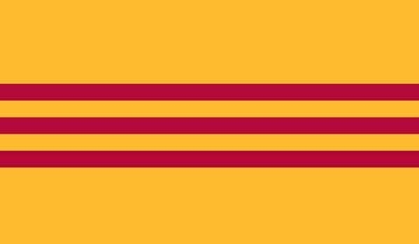 3\' x 5\' Old South Vietnam High Wind, US Made Flag