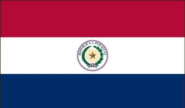 4\' x 6\' Paraguay High Wind, US Made Flag