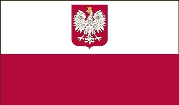 3\' x 5\' Poland w/ Eagle High Wind, US Made Flag